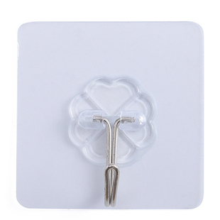 透明免打孔墙壁挂钩强力无痕粘钩门厨房浴室美观实用瓷砖称重5kg