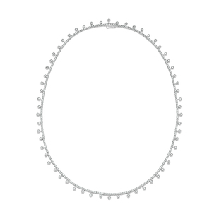 [新年礼物]De Beers 戴比尔斯 Dewdrop 露珠白金钻石项链