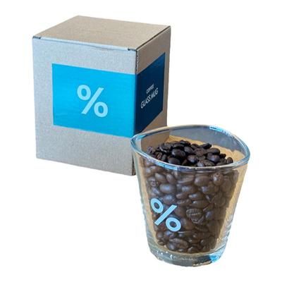 Arabica百分比玻璃咖啡杯