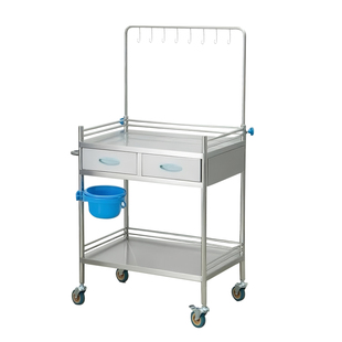 医用输液治疗车不锈钢护士打点滴吊瓶车abs输液车手术室麻醉推车