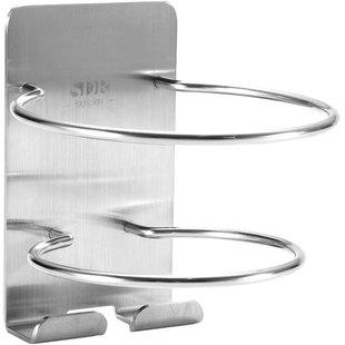 304不锈钢免打孔吹风机挂架 卫生间挂墙电吹风置物架壁挂式风筒架