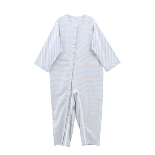 老人连体衣失智病人防脱护理服瘫痪痴呆老人连体裤成人宽松睡衣