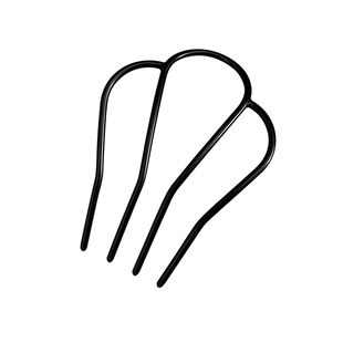 四齿插梳盘发神器2025新款懒人丸子头发梳u型发夹固定发卡u形发簪