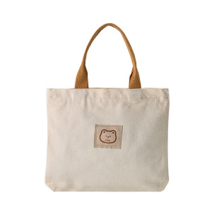 帆布包女2025年秋冬大容量新款学生拎书小布袋上班通勤包包手提包