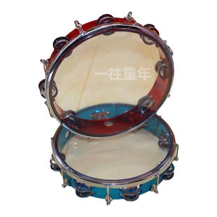 专业可调双排铃鼓可调铃鼓奥尔夫打击乐器手拍鼓敲鼓乐队可调鼓