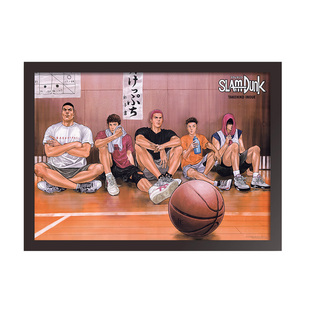 灌篮高手新装再编版漫画特典决战前夜海报复制原画挂画装裱画框