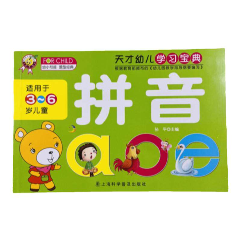 天才豆幼儿学习宝典拼音156页/本