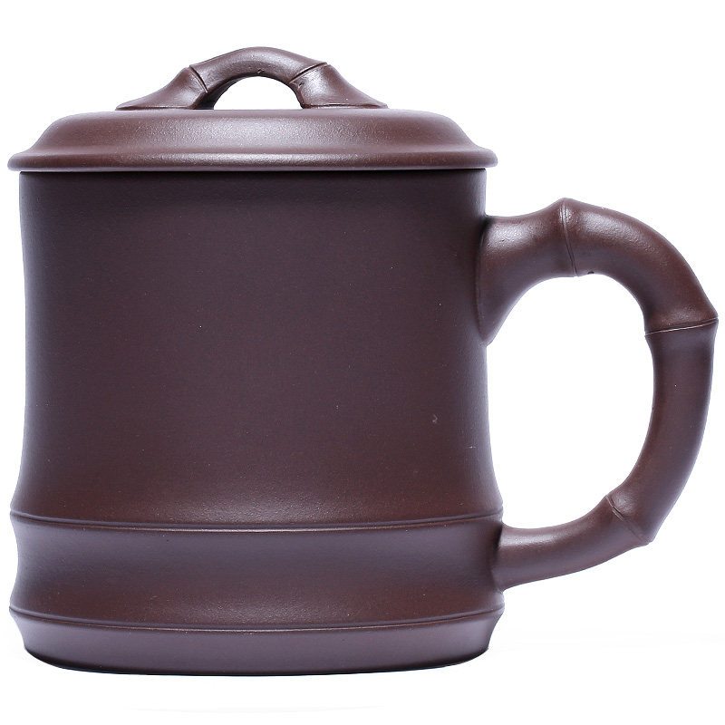 宜兴紫砂杯纯手工隔舱男士茶杯