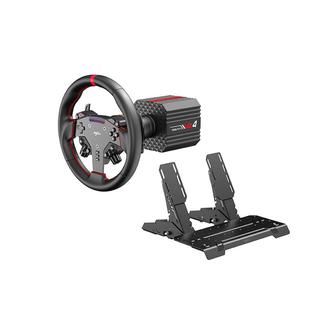 【旗舰新品】PXN莱仕达VD4游戏方向盘伺服直驱4Nm基座霍尔磁踏板赛车模拟器套装电脑游戏主机地平线欧卡2外设