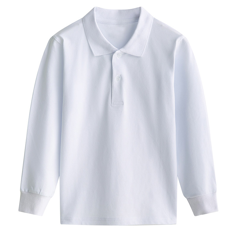 春秋儿童polo衫长袖t恤校服班服