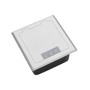 防水不锈钢地插防尘盖通用底盒保护盒盖罩收纳插座装饰盖地插盖板