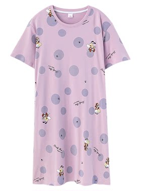 初子尼夏季纯棉睡裙家居服可外穿