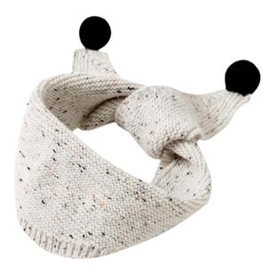 尼多能儿童围巾秋冬季婴儿针织三角巾男女童围脖宝宝防风保暖脖套