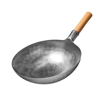 纯正章丘铁锅手工锻打不粘锅