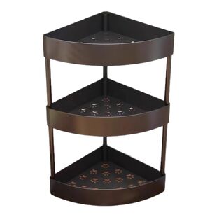 厨房台面转角置物架家用免打孔半圆墙角三角架调料瓶罐收纳储物架