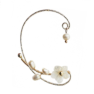 YOUR EARS原创设计手作耳廓耳挂式耳夹无需耳洞贝壳小众精灵耳饰