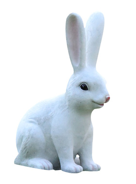 兔子玻璃钢商场公园草地布置雕塑