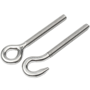 304不锈钢羊眼机牙螺丝钉闭口挂钩带圈螺钉吊环螺栓M4M5M6M8-M24