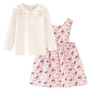 迷你巴拉套装女童宝宝柔软亲肤舒弹保型 T恤连衣裙甜美两件套