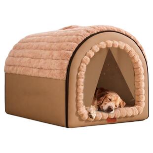狗窝冬季加厚保暖2025新款仿兔绒大型犬冬天防寒室内大狗房子狗屋