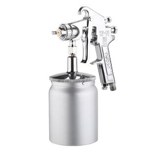 五福W-71汽车油漆喷枪气泵上下壶W-77气动乳胶漆高雾化气动喷漆枪
