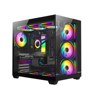 航嘉S980龙卷风海景房机箱台式机 电脑机箱顶置360水冷 ATX主板