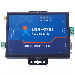 4G DTU模块路由器串口RS232/485转4G网络数据双向透传有人G781