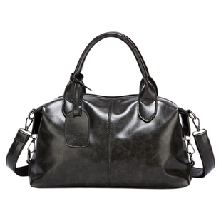 YUEN设计款ins单肩斜挎ins手提包单肩旅行包波士顿枕头包pu男女潮