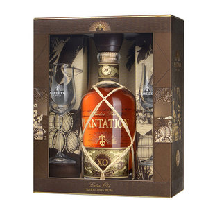 洋酒Plantation蔗园朗姆酒20周年纪念PXXO 在加勒海陈年法国罐装