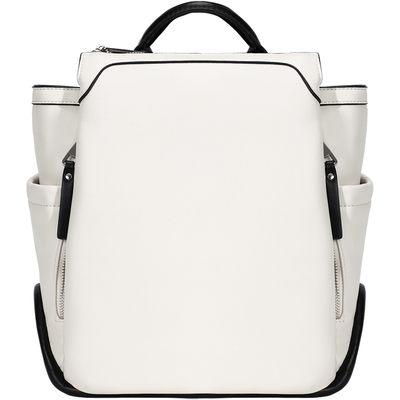 简约白色设计感小众双肩包女士