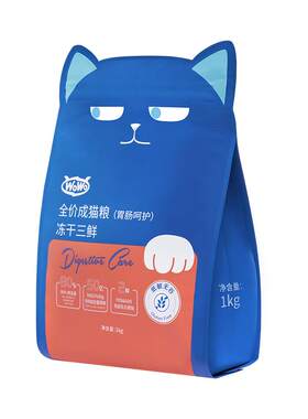 喔喔wowo冻干三鲜无谷长肉猫粮