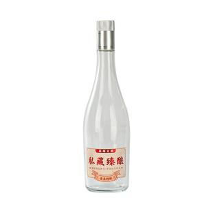 密封白酒瓶汾型酒空玻璃瓶私藏臻酿500ml散酒分装密封瓶酒盒酒箱