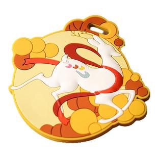 敦煌研究院 形色敦煌硅胶行李牌 博物馆文创卡套行李箱标识牌挂件