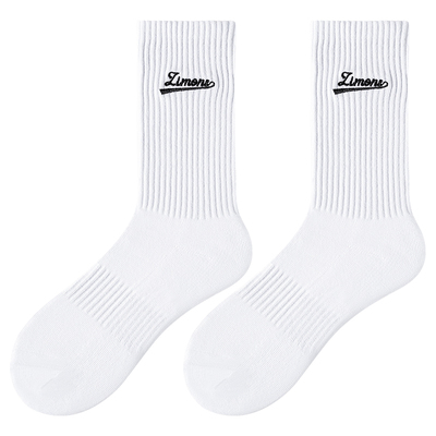 子墨袜子男纯棉刺绣男生冬季