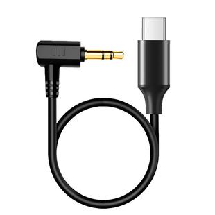 无线领夹麦克风连接线适用苹果转3.5mm双头Typec转接线直播收音器罗德手机小蜜蜂大疆猛犸单反相机电脑音频线