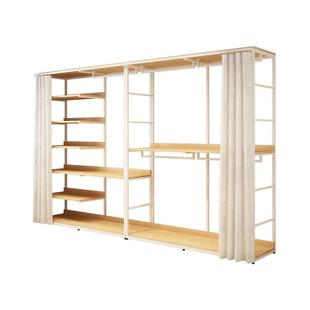 金属衣柜家用卧室大衣橱衣帽间架子组装简易收纳布衣柜开放式衣架