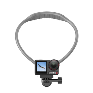Flymile适用大疆Osmo Action 6运动相机挂脖支架Action4/5Pro/Nano胸前固定支架第一人称拍摄骑行支架配件