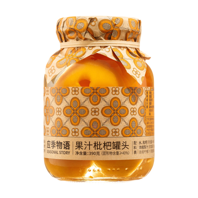 应季物语果汁枇杷罐头390g