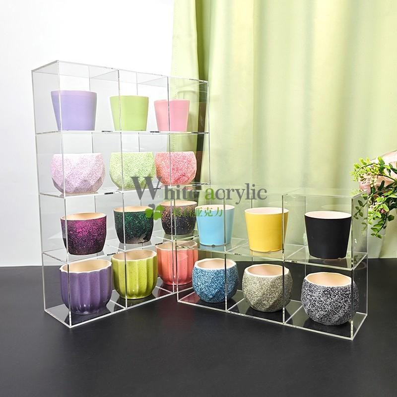 亚克力透明马克杯收纳架水杯茶具建盏多层展示架咖啡杯玻璃杯架子