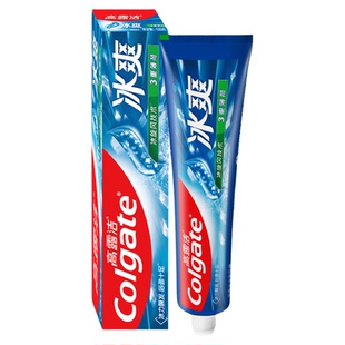 高露洁冰爽三重薄荷牙膏含冰爽珠子冰激舒爽清新口气口腔