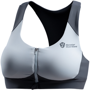Monster Guardians 至臻系列女子前拉链运动文胸锁止拉链内衣BRA
