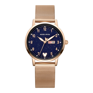 迪士尼手表女款学生女士女生高中生初中生中学生考试专用女式机械