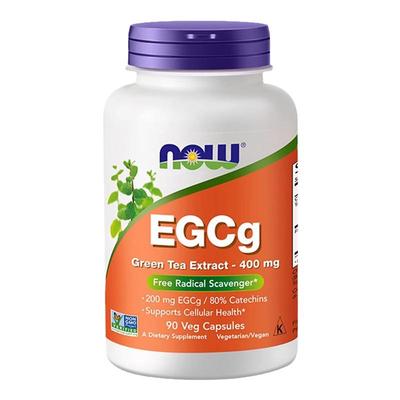 NOWfoods诺奥EGCg绿茶提取物儿茶素茶多酚胶囊精华400mg90粒代谢