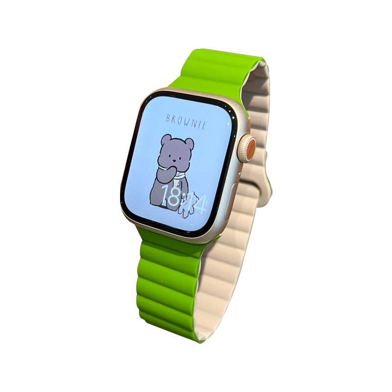双色硅胶磁吸iwatch表带