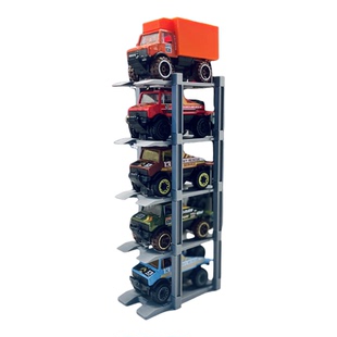 Matrix立体车库1:64带锁车收纳模块化拓展微缩模型小车玩具展示