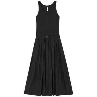 Liegee度假系列背心叠褶连衣裙