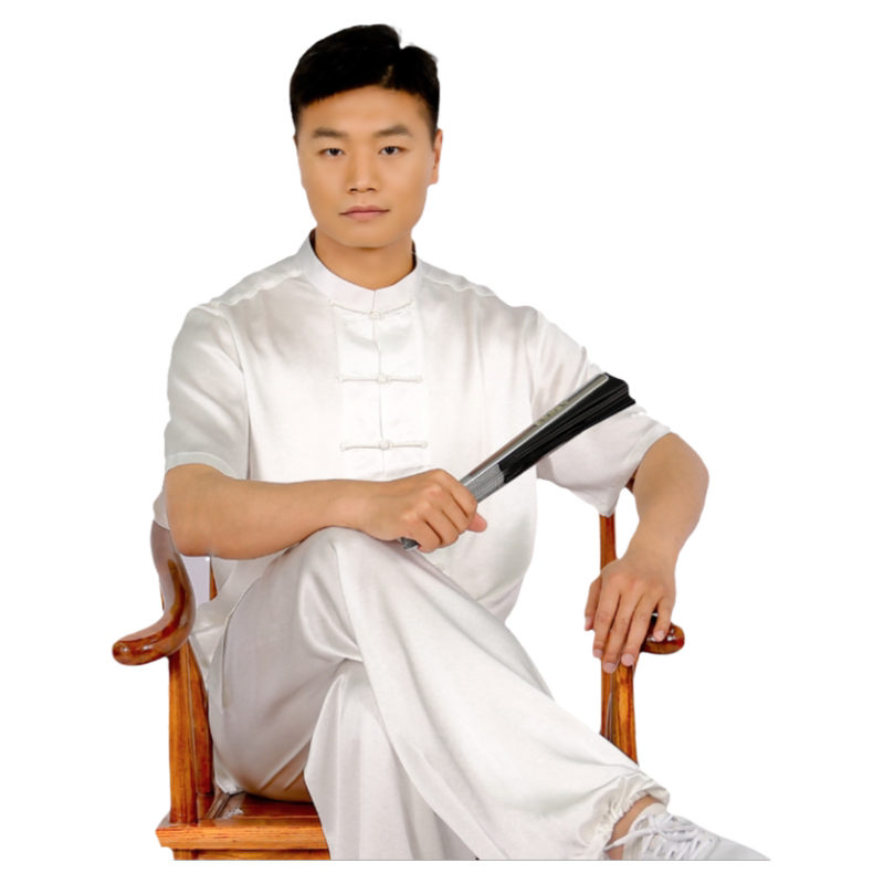夏季春秋重磅高端短袖男太极服