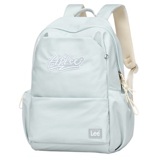 Lee简约百搭大容量双肩背包通勤休闲电脑包时尚高中女大学生书包