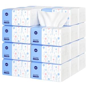 漫花400张原木纸巾抽纸整箱家用实惠装纸抽卫生纸餐巾纸面巾手纸