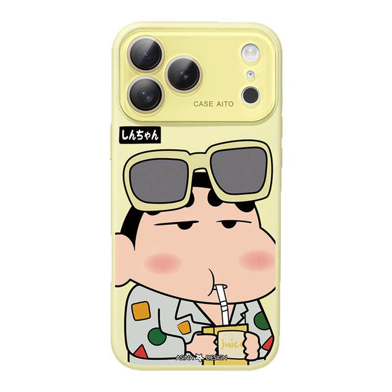饮料小新适用苹果秒变17promax手机壳iphone16新款保护套14高级感Ao6液态硅胶可爱女15pro全包镜头13大视窗